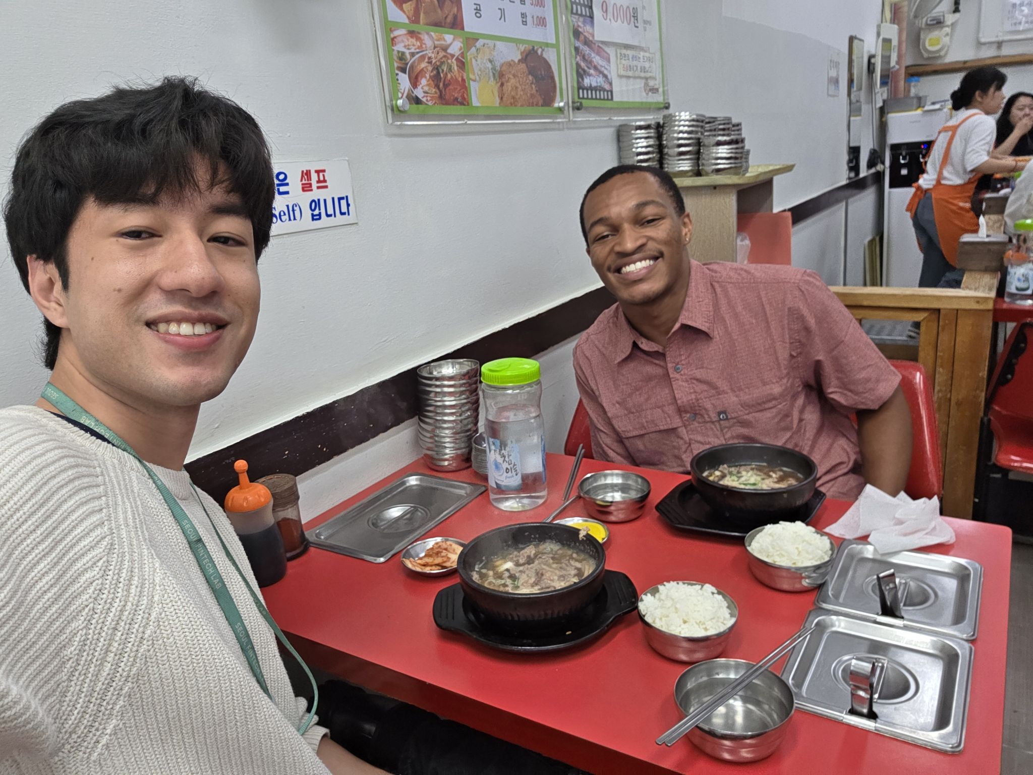 Zain and Tahj connecting over lunch