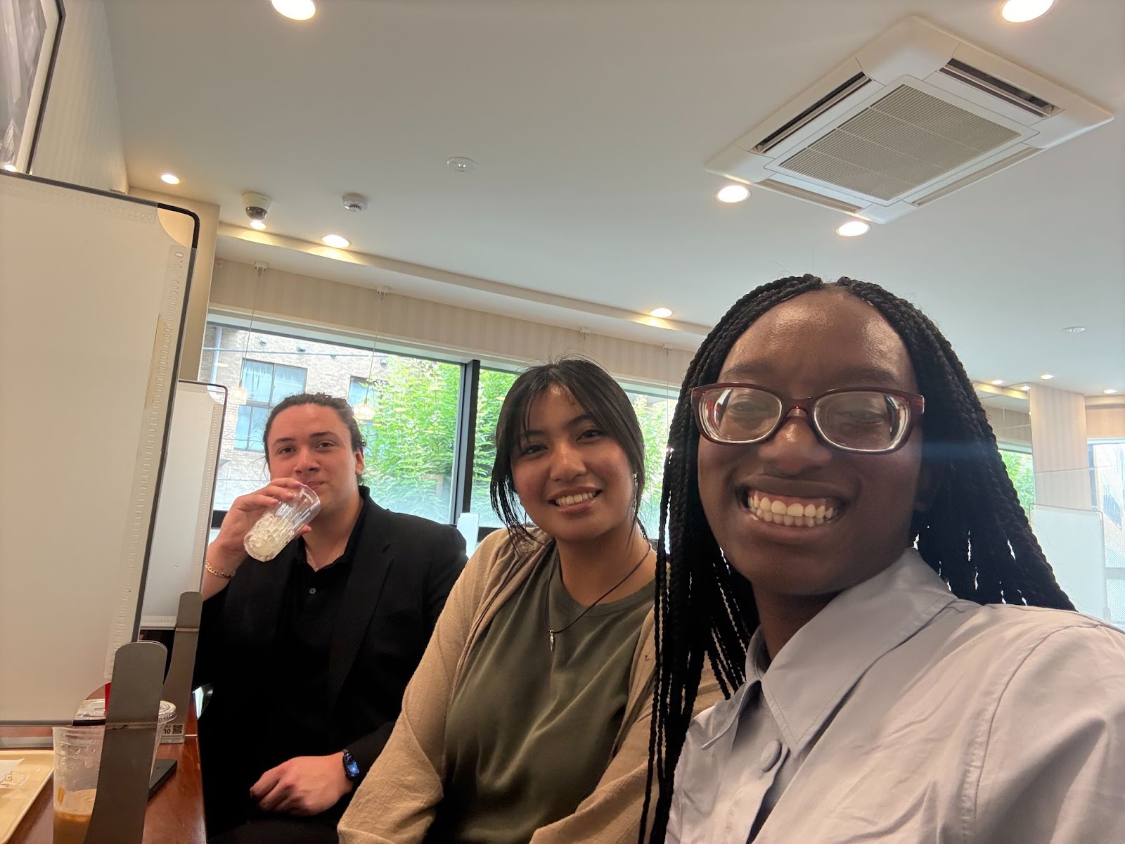 Nia and her teammates at Cardio Flow Design