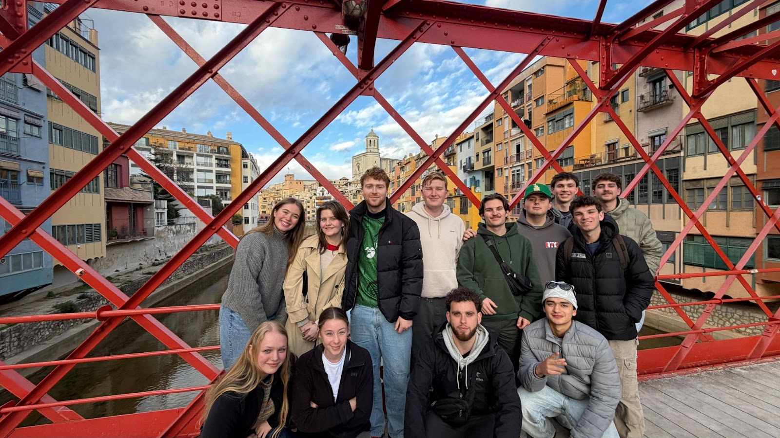 With fellow students in Absolute Internship’s winter program