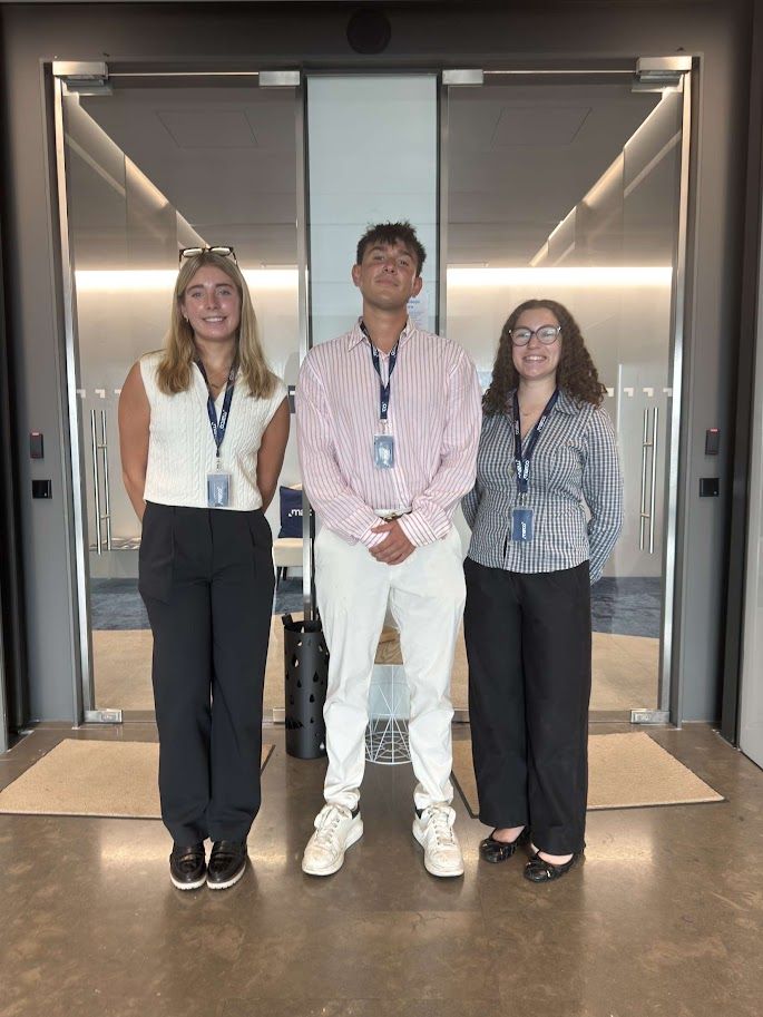 Summer interns at MARCO, from left to right: Sofia, Joe, and Brooke