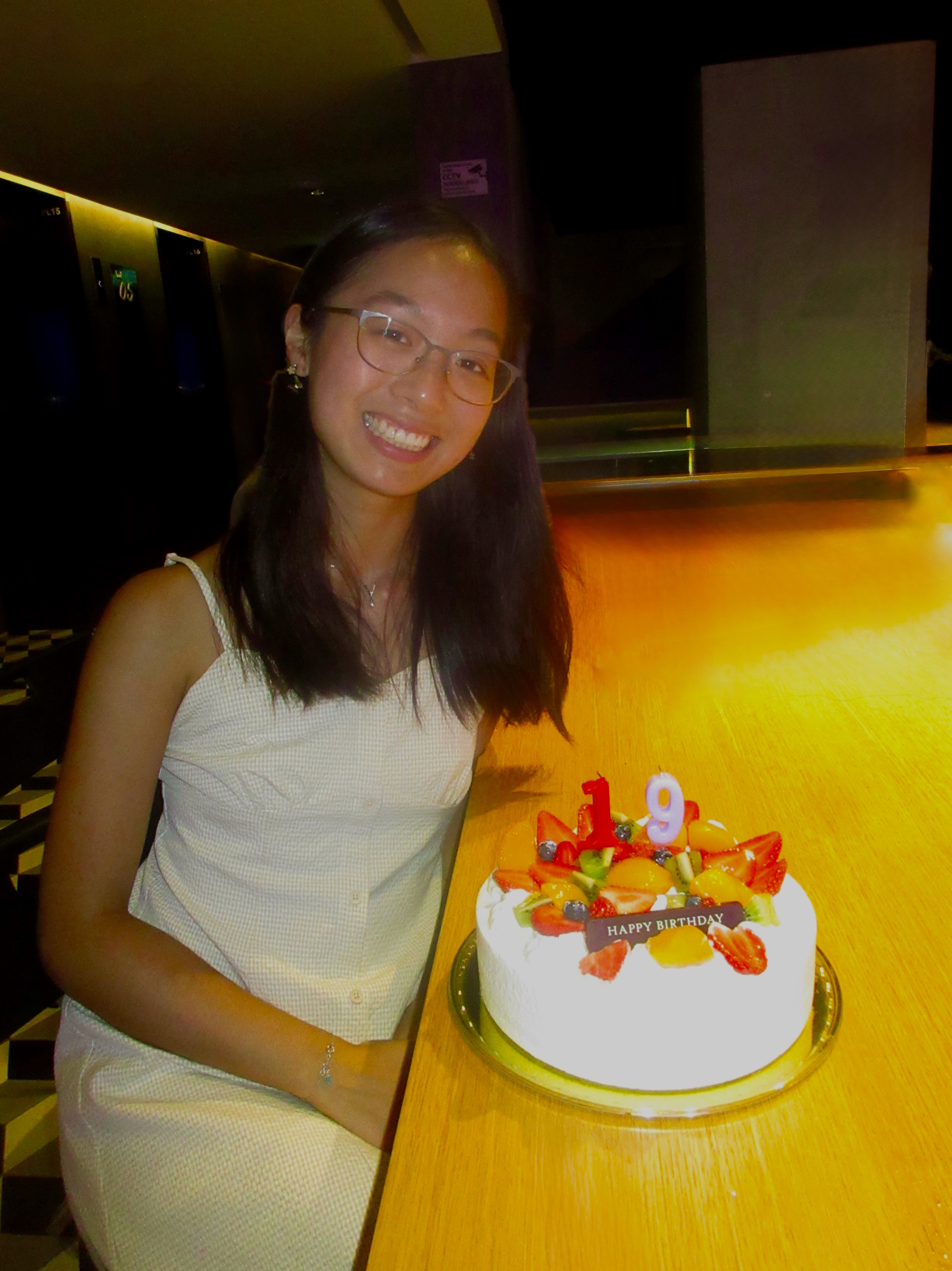 Another milestone: Celebrating her 19th birthday in Singapore!