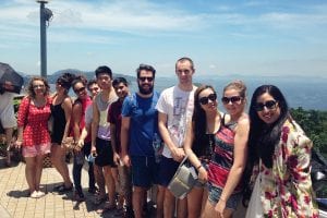 Victoria Peak visit with Hong Kong internship program