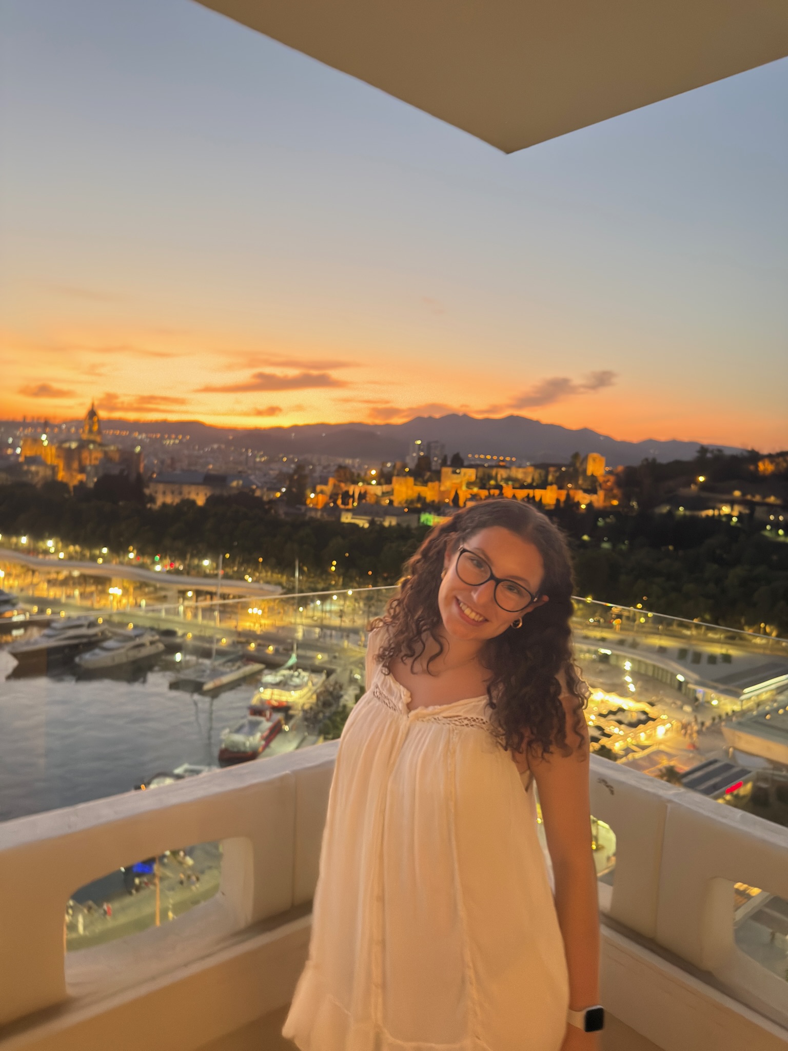 Brooke in a weekend trip to Malaga, Spain