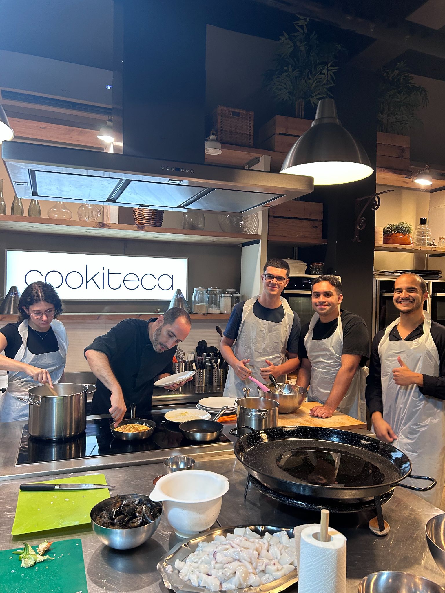 Paella cooking class, because learning isn’t limited to the office!