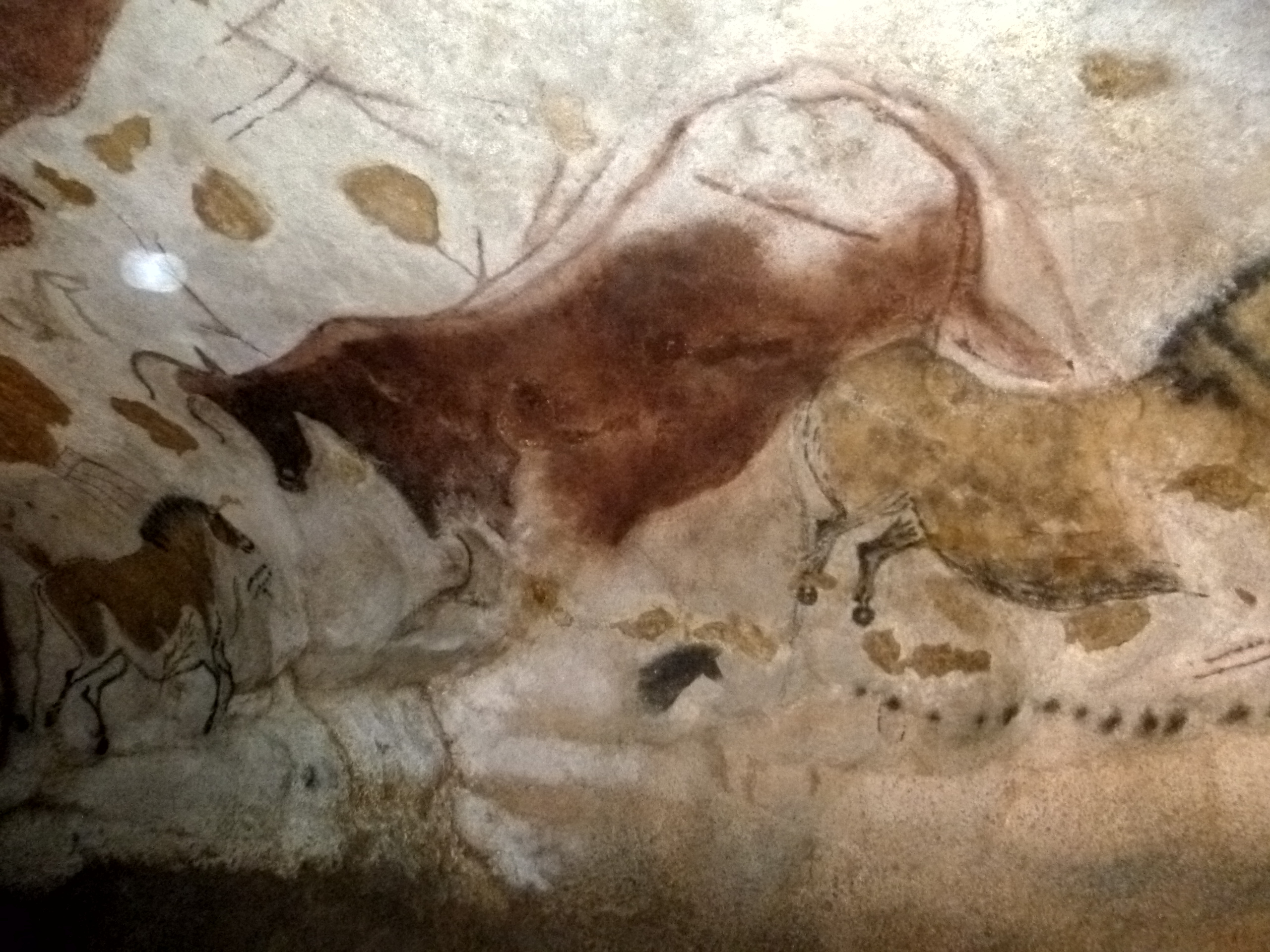 Prehistoric cave paintings at Lascaux in the Dordogne, France